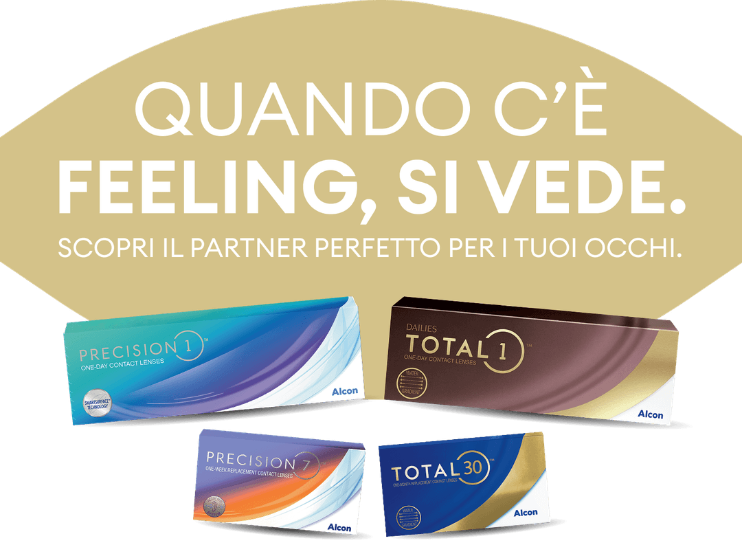 Quando c'è feeling, si vede. Scopri il partner perfetto per i tuoi occhi.